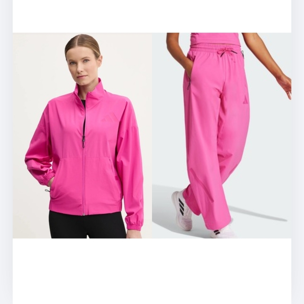 NWT 2pc Women's Adidas Pink Track Suit SET